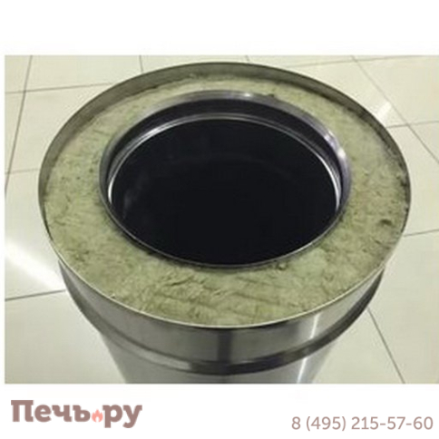 Комплект дымохода Дымок, нержсталь, проход через крышу, верхний выход фото 31