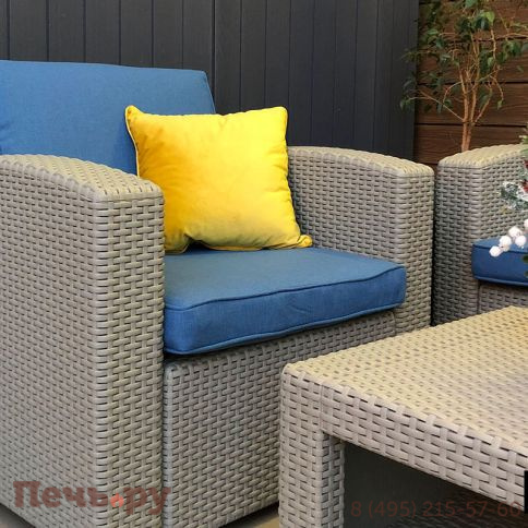 Комплект мебели Gardeck B:Rattan Premium 4, СЕРЫЙ фото 3