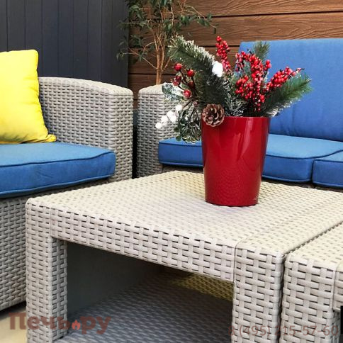 Комплект мебели Gardeck B:Rattan Premium 4, СЕРЫЙ фото 5