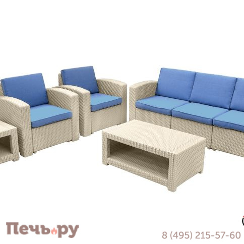 Комплект мебели Gardeck B:Rattan Premium 5, СЕРЫЙ фото