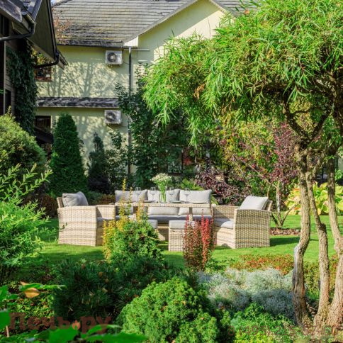 Комплект мебели Royal Family Zoya из искусственного ротанга бежевого цвета фото 5