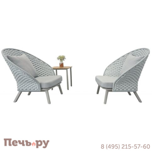 Комплект плетеной мебели Tagliamento Mallow TAG/MALLOW-2+1 фото 6