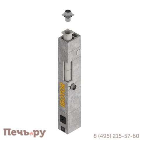 Комплект Schiedel Isotor с плитой по месту, с вентканалом фото