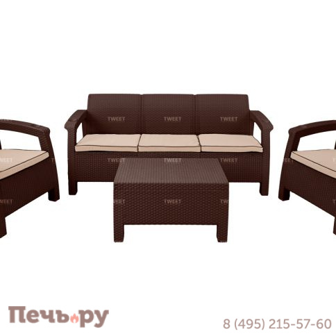 Комплект уличной мебели Gardeck Tweet Terrace Set Max, венге фото