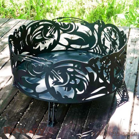 Костровая чаша Искры костра Рыбалка (4мм) фото 4