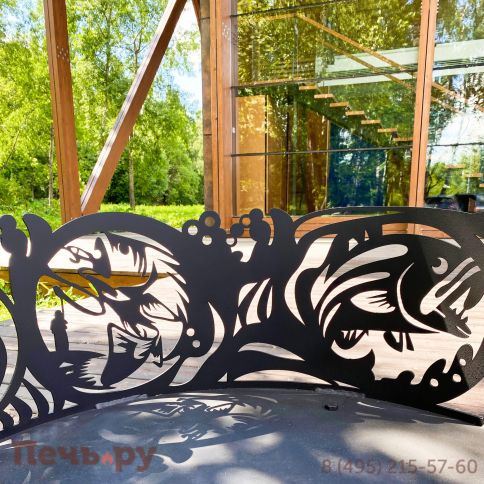 Костровая чаша Искры костра Рыбалка (4мм) фото 5