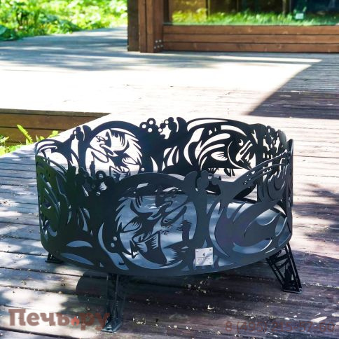 Костровая чаша Искры костра Рыбалка (4мм) фото