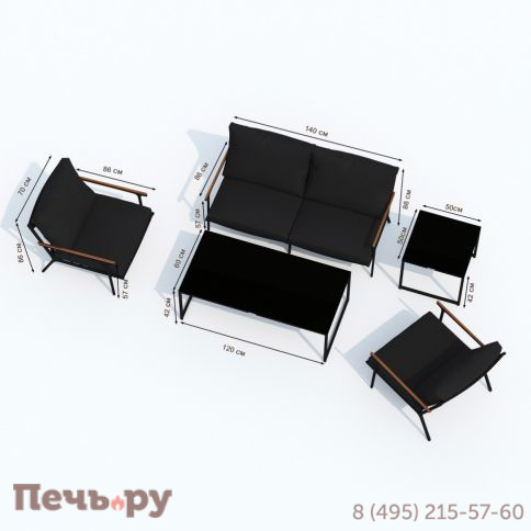 Кресло FESTA черное фото 10