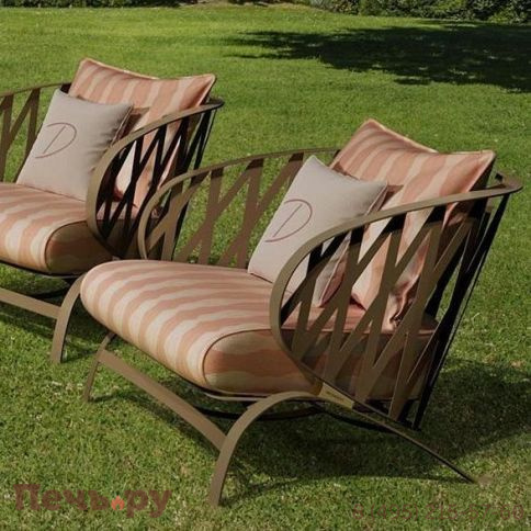 Кресло металлическое с подушками DFN Sunrise DFN/72220 фото