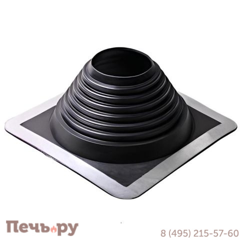 Мастерфлеш (кровельный проходник) № 9 силикон (254-467мм) черный фото