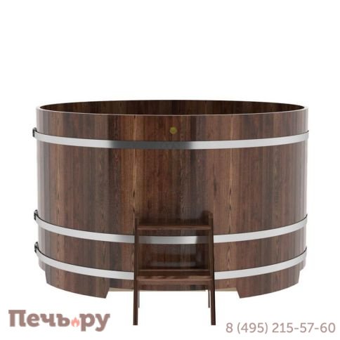 Купель BentWood круглая из лиственницы, d=1.8 м,  толщина стенок - 2,8 см фото 12