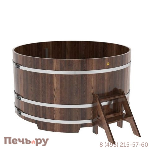 Купель BentWood круглая из лиственницы, d=1.8 м,  толщина стенок - 2,8 см фото 2