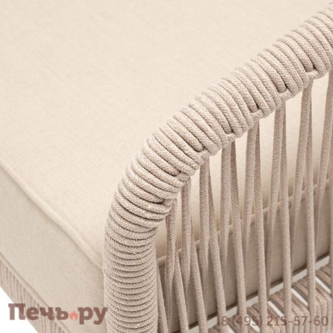 Лаунж-зона 4SiS Канны из роупа (веревки) со столом Диего (молочный), цвет бежевый фото 5