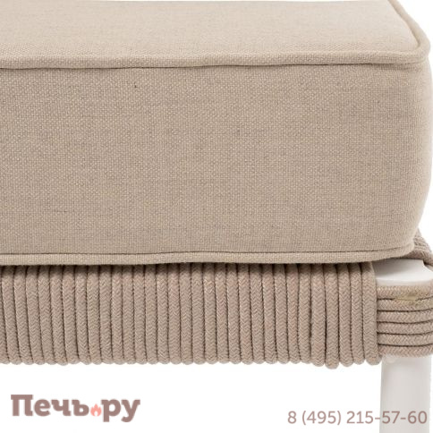 Лаунж-зона 4SiS Канны из роупа (веревки) со столом Диего (молочный), цвет бежевый фото 6