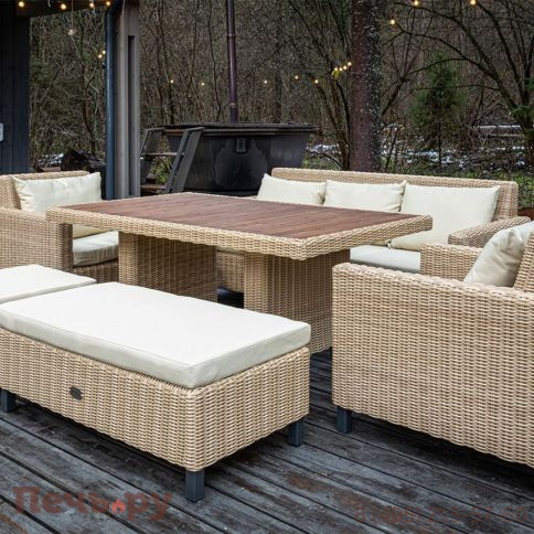 Диван Gardeck Mokka Bella 3-х местный, соломенный фото 6