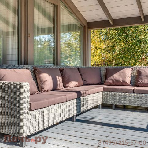 Диван угловой Gardeck Mokka Bella, серый фото 2