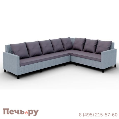 Диван угловой Gardeck Mokka Bella, серый фото