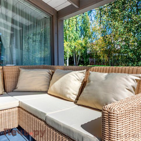 Диван угловой Gardeck Mokka Bella, соломенный фото 5