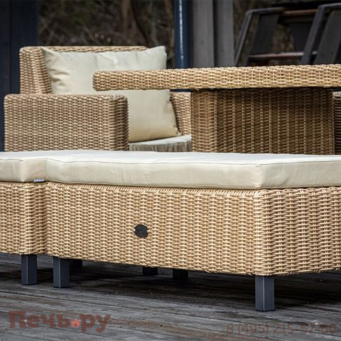 Пуф большой Gardeck Mokka Bella, соломенный фото 2