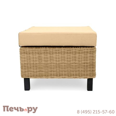 Пуф малый Gardeck Mokka Bella, соломенный фото