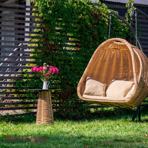 Подвесное кресло двухместное Gardeck Mokka Majorca, цвет соломенный фото 3