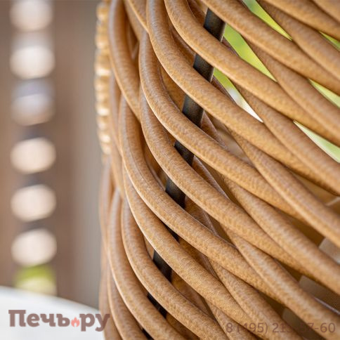 Подвесное кресло двухместное Gardeck Mokka Majorca, цвет соломенный фото 4