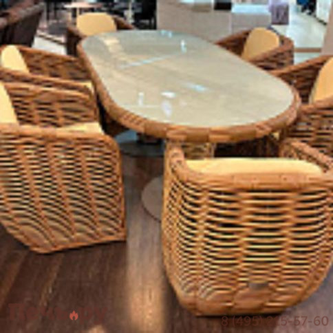 Стол обеденный Gardeck Mokka Majorca, цвет капучино фото 4