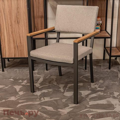 Обеденное кресло Royal Family Oscar с подлокотниками из тика фото 10