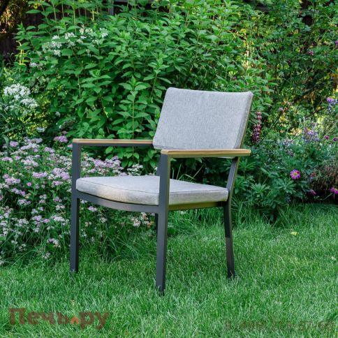 Обеденное кресло Royal Family Oscar с подлокотниками из тика фото