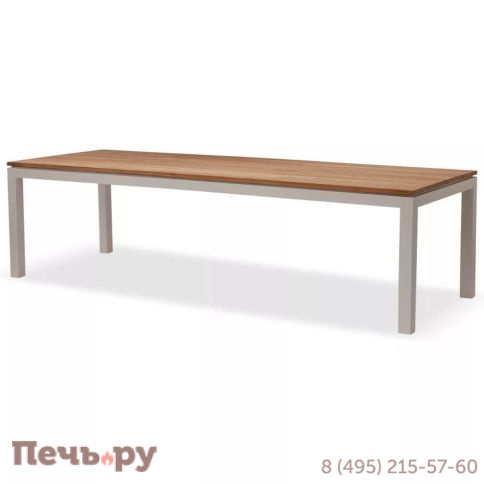 Обеденный комплект Brafritid Lyon-Andy 280B+8R антрацит/натуральный, алюминий/тик фото 3