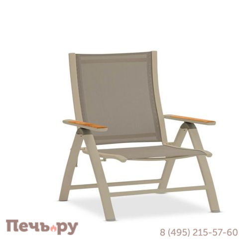 Обеденный комплект Brafritid Lyon-Andy 280B+8R антрацит/натуральный, алюминий/тик фото 5