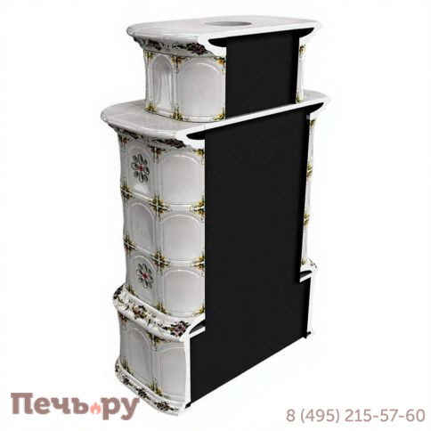 Облицовка камина КимрПечь Прованс с дровником двухъярусный пристенный фото 18