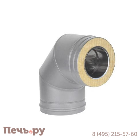 Отвод сэндвич 90* КПД серый 120х200 фото