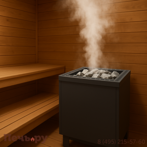 Печь для сауны Lang THERMOS noir 9 кВ фото 2