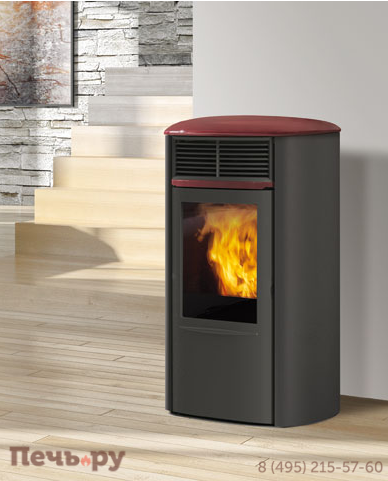 Печь EdilKamin Aris Plus acciaio фото 2