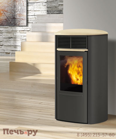 Печь EdilKamin Aris Plus acciaio фото 3