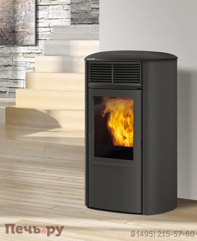 Печь EdilKamin Aris Plus acciaio фото 4