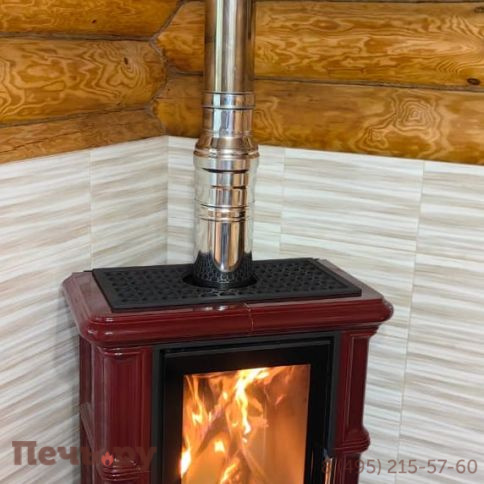 Печь камин ABX Bavaria EXclusive, кафельный цоколь - вставка Orion фото 9