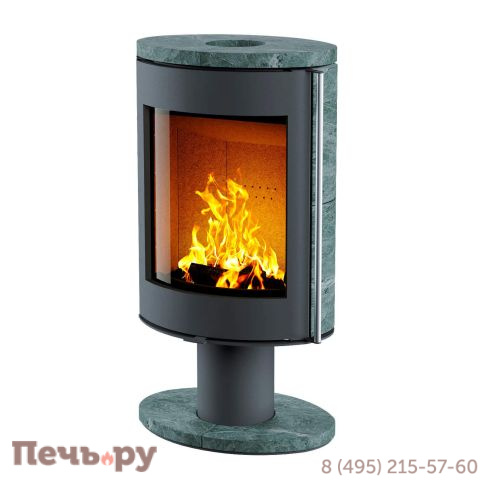 Печь камин Астов Oval (Овал) в камне фото