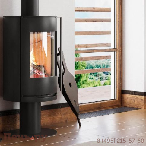 Печь камин Астов R1.0 N сталь (круглая задняя часть) фото 2