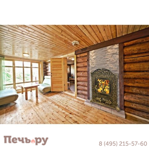 Печь-камин Березка Verona 50 закрытая каменка из нержавеющей стали фото 3
