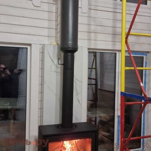 Печь камин Contura 310 с чугунной дверцей фото 5