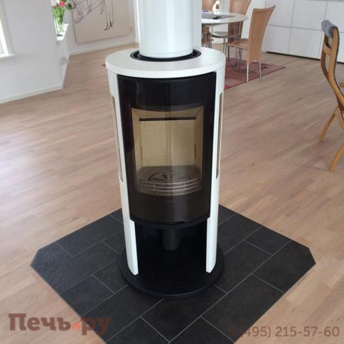 Печь камин Contura 556 G Style белый, стеклянная дверца фото 7