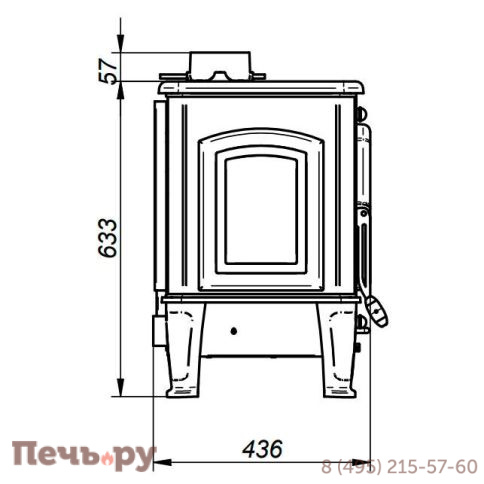 Печь камин Ferguss Mercuri (без плиты) фото 8