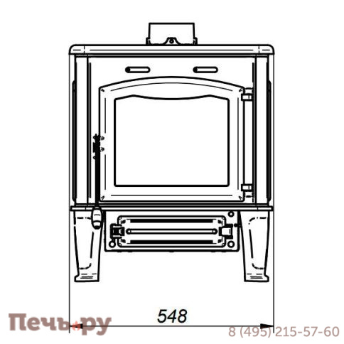 Печь камин Ferguss Mercuri (без плиты) фото 9