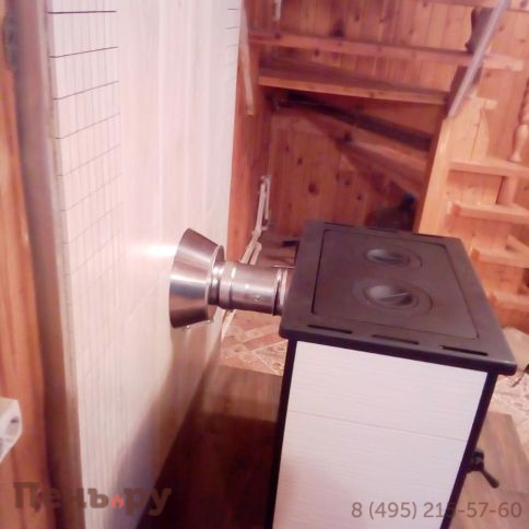 Печь-камин Везувий ПК-04 (240) с плитой фото 6