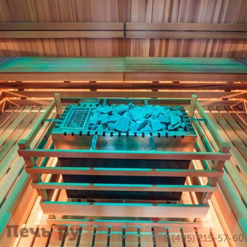 Печь с парогенератором для бани и сауны Lang VAPO-therm VG 90, 30 кВт (Парогенератор 3 кВт с системой автозалива в комплекте, 40-50 м³, 50 кг камней) фото 2