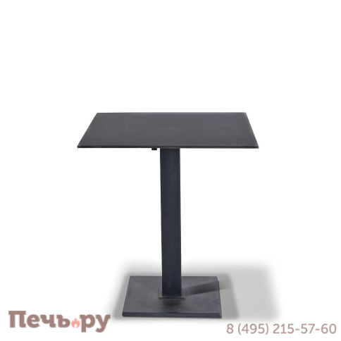 "Каффе" интерьерный стол из HPL квадратный 70х70см, цвет "серый гранит" фото 2