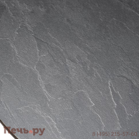 "Сантьяго" журнальный стол из HPL круглый Ø40 H55, каркас из стали темно-серый (RAL 7024), цвет столешницы "серый гранит" фото 3