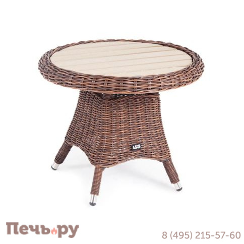 Равенна 4SiS кофейный стол из искусственного ротанга, цвет коричневый фото 4